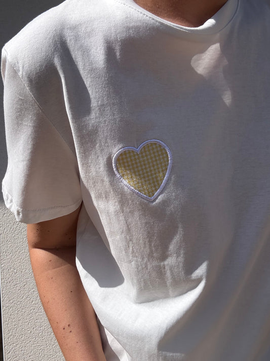 TEE SHIRT COEUR VICHY