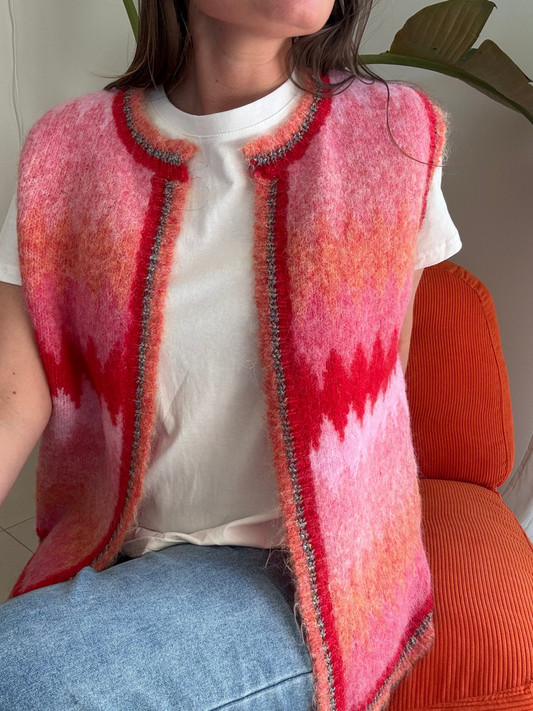 GILET SANS MANCHES LAINE