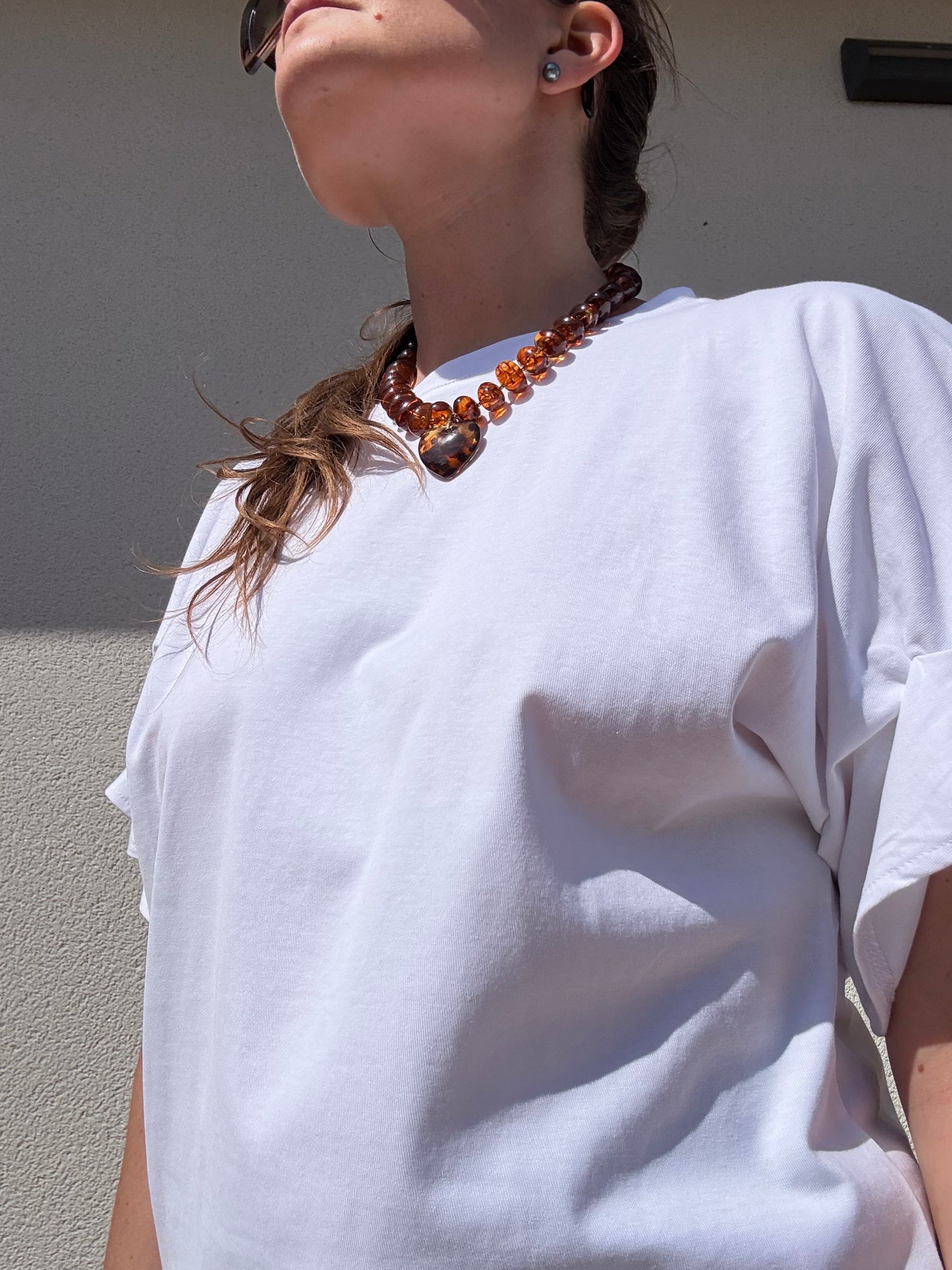 TEE SHIRT MANCHES VOLANTEES BLANC